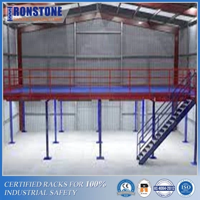 Doubling or Tripling Available Warehouse Areas Mezzanine Racking System