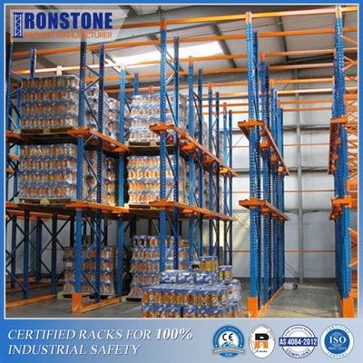 Cold Rolled Steel Drive-in Pallet Racking System for Compact Storage Solution - Ironstone