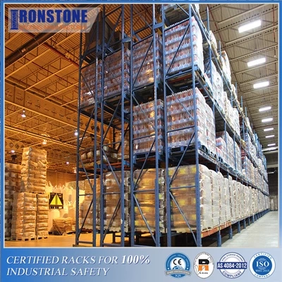 Moderate Inventory Flow Double Deep Metal Rack For Safe Storage